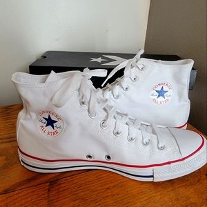 Converse Chuck Taylor All Star White Hi-Tops Men's Sz 9 Women’s Sz 11